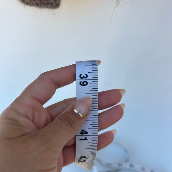 Boutique Hand Knit Oversized Soft Brown Cardigan Sweater Sterling Silver XL - Picture 8 of 10